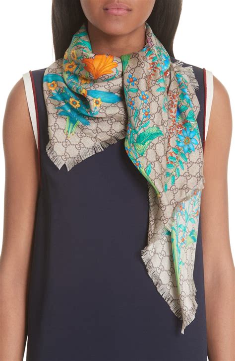 summer gucci scarf|Gucci scarf women sale.